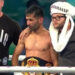 Muhammad Waseem (center) after winning a WBA World Gold Bantamweight Title( Image: Geo Super )