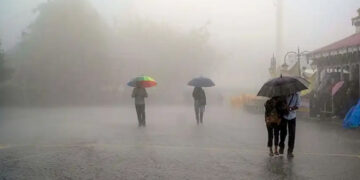 Thunderstorms and rain