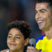 Ronaldo and Cristiano Ronaldo Jr (Image: moroccoworldnews.com)