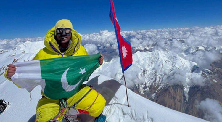 Pakistani climber Sajid Ali Sadpara on Saturday summited the world’s seventh highest peak — Dhaulagiri at 8,167 metres — without oxygen (Image: Instagram/sajidalisadpara)