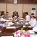 Memon chairing a meeting in Karachi. Online