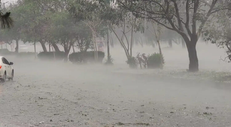 This file photo dated April 16, 2025 shows hailstorm in Islamabad (Image: South Asia Times)