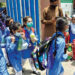This undated file photo shows students coming out of Govt Kinnaird High School at Boharwala Chowk after reopening of the educational institutions, which were closed due to Covid pandemic. (Credit: White Star)