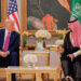 ] U.S. President Donald Trump and Saudi Crown Prince Mohammed Bin Salman meet in Riyadh, Saudi Arabia, May 13, 2025. REUTERS/Brian Snyder