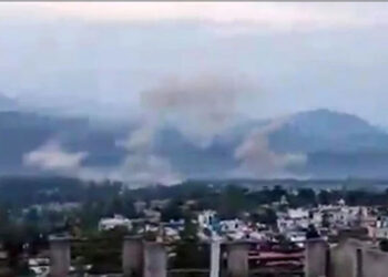 Udhampur Air Base in India hit by missile launched by Pakistan, May 10, 2025. — Screengrab via video/ISPR