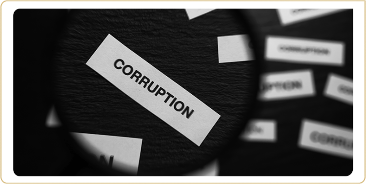 Corruption. Online photo