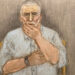 A court sketch shows Mr Sullivan's reaction from prison after the judge ruled he would be released (Credit: JULIA QUENZLER)