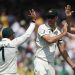 A half-century from Mitchell Starc allowed Australia's tail to wag on the third day at Lord's, with South Africa now requiring 282 runs for victory in the ICC World Test Championship Final. (Image: ICC)