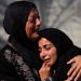 Mourners react during the funeral of Palestinians killed in an overnight Israeli strike on a tent, according to Gaza's health ministry, at Nasser Hospital in Khan Younis, southern Gaza Strip, June 29, 2025. REUTERS/Hatem Khaled