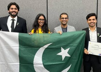 Ahmed Iqbal, Hanzila Bin Younas, Khalil Ur Rehman, and Abdullah Asif (Image: PTV)