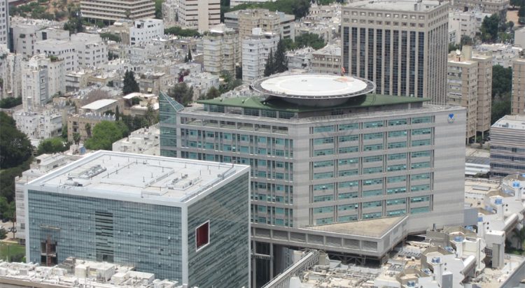 Aerial view of Tel Aviv Sourasky Medical Center, Tel Aviv