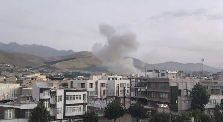 This handout photo released by the IRGC’s official Sepah News Telegram channel shows smoke billowing from a site bombed by Israel in Tehran early on June 13, 2025 [Sepah News/AFP]