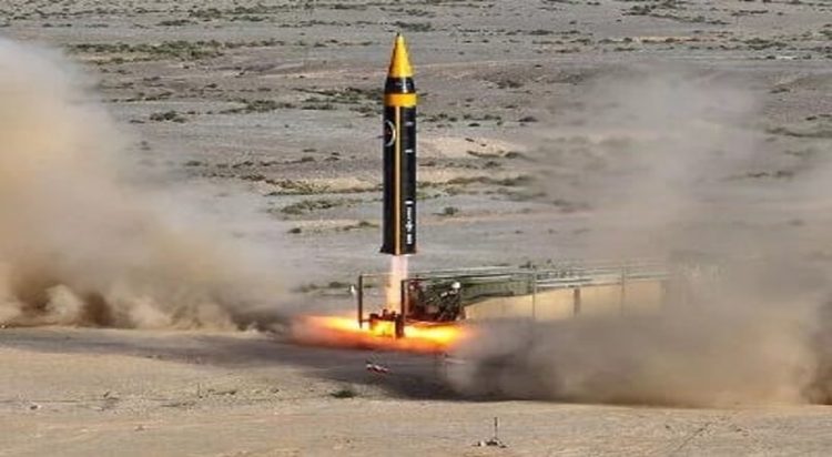 Iran launched a Kheibar Shekan medium-range ballistic missile for the first time during a morning attack on Israel.