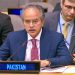 Pakistan’s UN envoy Asim Iftikhar at the Security Council (File Photo)
