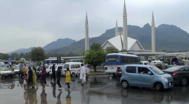 Rain in Islamabad