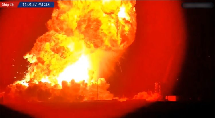 Rocket Explodes