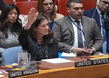 The US again vetoes a UN security council resolution calling an 'immediate, unconditional and permanent ceasefire' between Israel and Hamas. Photograph: Anadolu/Getty Images