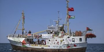 The ship’s interception comes as Israel faces mounting international criticism over the worsening humanitarian situation in Gaza
 (Image: aa.com.tr)
