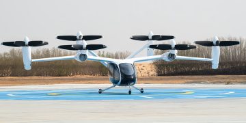 Dubai's flying taxi completes first test flight. (Image: Khaleej Times/: Neeraj Murali)