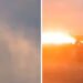 Footage obtained by Polish media showed the F-16 performing a barrel roll aerobatic manoeuvre, and then crashing in flames as it slid on the ground. (Screengrab)