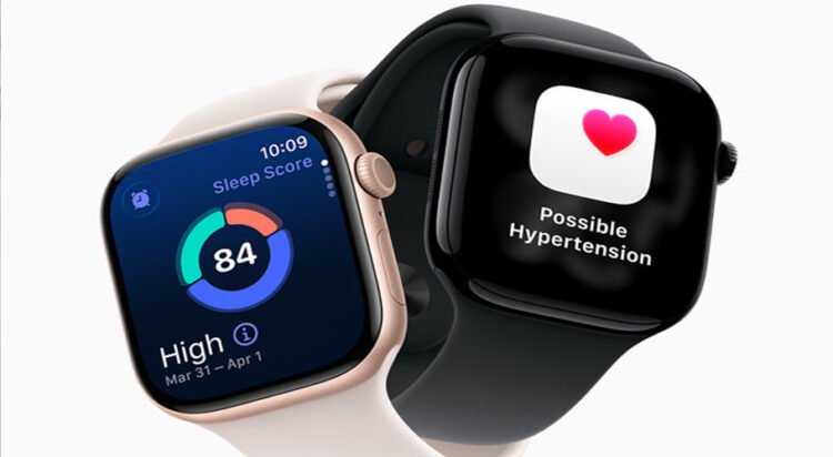 The Watch Series 11 includes new advanced health features, including hypertension notifications if the watch detects signs of chronic high blood pressure.  Photo courtesy of Apple