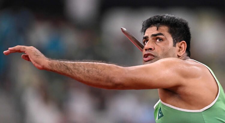Arshad Nadeem competes in the men’s javelin throw Group B qualification during the World Athletics Championships in Tokyo, Japan on September 17. — AFP