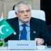 Pakistan’s Deputy Prime Minister and Foreign Minister Ishaq Dar addresses the ministerial preparatory meeting of the Emergency Arab-Islamic Summit in Doha on September 14, 2025. (Photo: Ministry of Foreign Affairs, Pakistan)