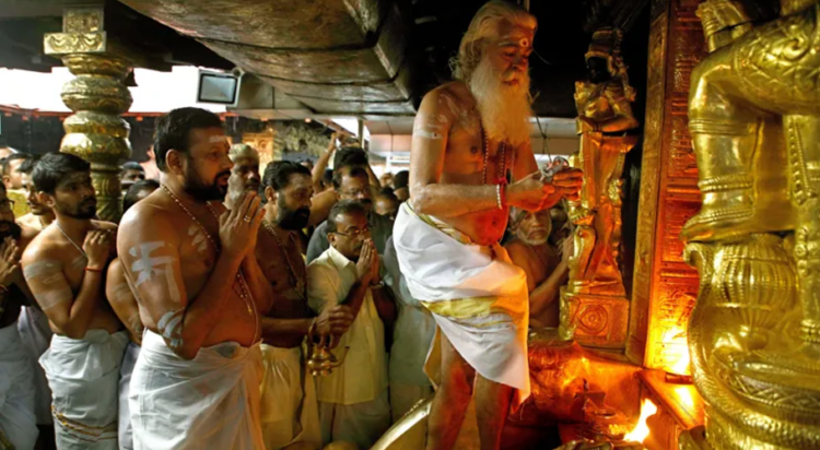 Theft at Sabarimala shrine, visited by millions of pilgrims every year, has stunned the devout and made headlines. (Image: Vivek Nair via BBC)
