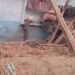 This file photo shows the collapsed roof of a mud house in Charsadda on July 11, 2025. (Rescue 1122)