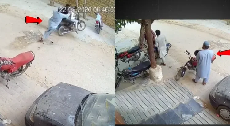 Fearless Karachi Man Stops Escaping Robbers After They Loot Three Citizens (Screengrab)