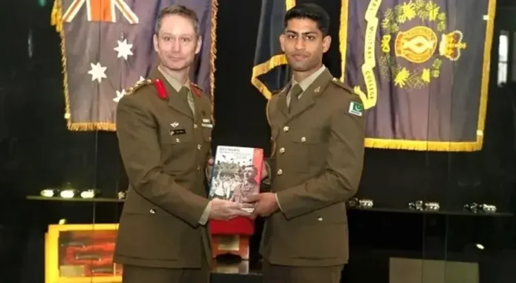 Australia's Royal Military College (RMC) declared Pakistan Army Cadet Sardar Arsam Abbas the “overall best foreign military cadet”. — Photo courtesyISPR
