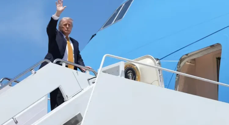 President Donald Trump arrives in China today for a summit with Chinese President Xi Jinping. Mark Schiefelbein / AP