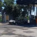 The burnt-out vehicle at a petrol station near the village of Amendolara, in a vast farming area of the Calabria region, on Tuesday, June 2. — Photo courtesy @Corriere della Sera/X