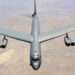 A B-52 Stratofortress assigned to the 307th Bomb Wing, Barksdale Air Force Base, Louisiana, approaches the refueling boom of a KC-135 Stratotanker from the 931st Air Refueling Group, McConnell Air Force Base, Wichita, Kansas