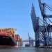 In this handout photo, taken and released by Karachi Port Trust, a container ship sits docked at the Karachi Port in Karachi on May 29, 2024. Photo: KPT