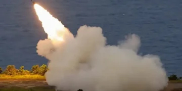The Taiwanese military conducts its first High Mobility Artillery Rocket System (HIMARS) live-fire test launch at the Jiupeng base in Pingtung, Taiwan May 12, 2025. — Reuters