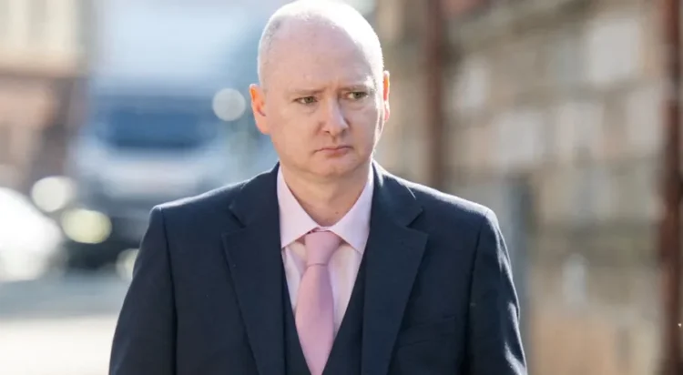 Graeme Dott arrives at the high court in Glasgow. Photograph: Lesley Martin/Reuters