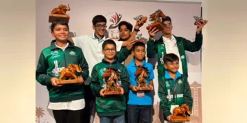 Three Pakistani players finished among the top 10 in the individual competitions.