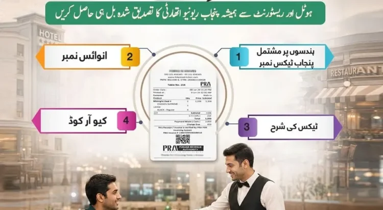 The Punjab Revenue Authority (PRA) has banned the issuance of informal or handwritten receipts by hotels, restaurants, coffee shops and marriage halls.