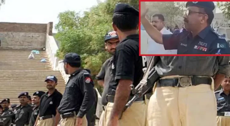 The video was posted by the Facebook page “Azeem Pura Karachi”, which claimed that the man shown in the footage was an SHO.