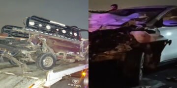 Speeding SUV Leaves One Dead, 11 Injured in Korangi Road Accident (Image: Express Tribune)