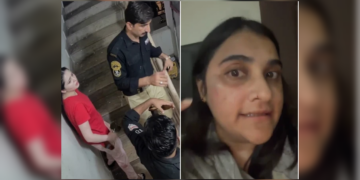 New footage of women's fight in Defence Karachi surfaces, showing assault and raising questions over police role and official vehicle use.